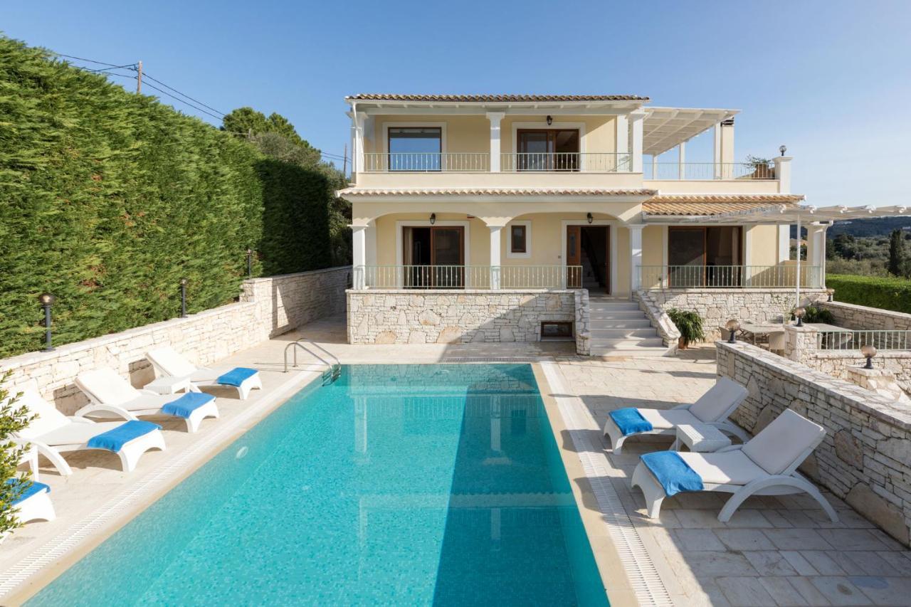 Βίλα View Villas-corfu-villa Christos-4 Bedrooms-big Private Pool-sea View-prime Location *