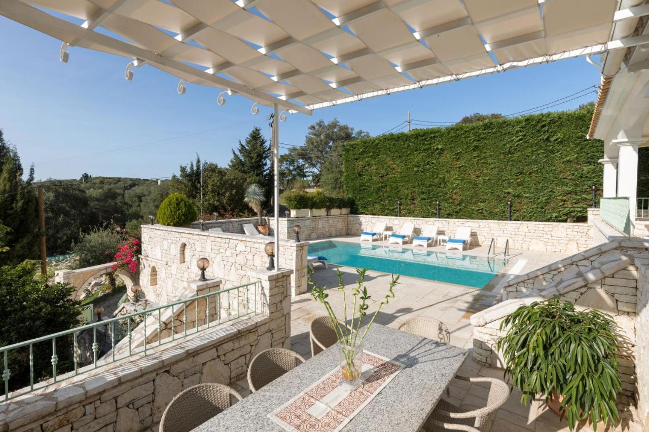 Villa View Villas-corfu-villa Christos-4 Bedrooms-big Private Pool-sea View-prime Location Kassiopi